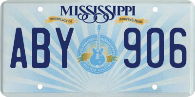 MS license plate ABY906