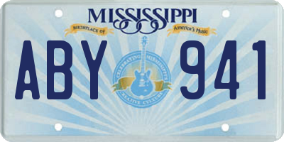 MS license plate ABY941