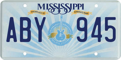 MS license plate ABY945