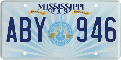 MS license plate ABY946