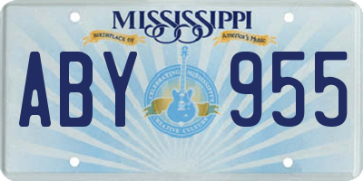 MS license plate ABY955