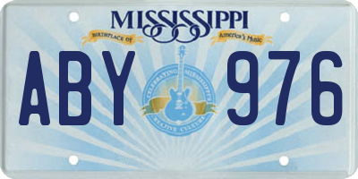 MS license plate ABY976