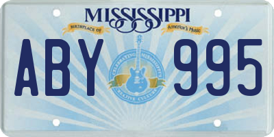 MS license plate ABY995