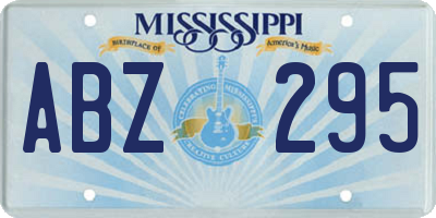 MS license plate ABZ295