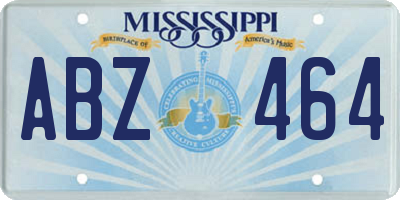 MS license plate ABZ464
