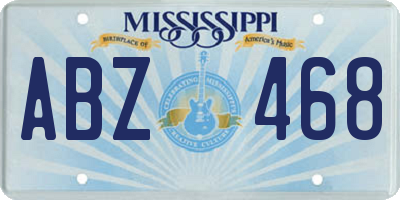 MS license plate ABZ468