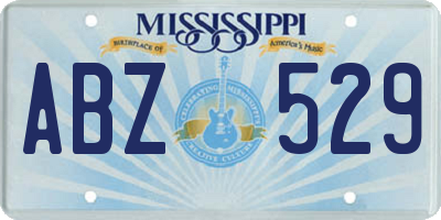 MS license plate ABZ529
