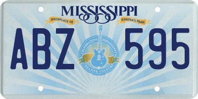 MS license plate ABZ595