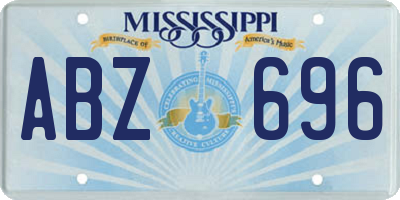 MS license plate ABZ696