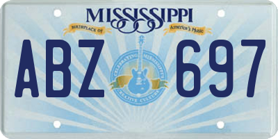 MS license plate ABZ697
