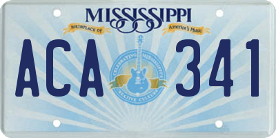 MS license plate ACA341