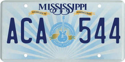 MS license plate ACA544
