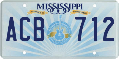 MS license plate ACB712