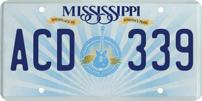 MS license plate ACD339