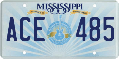 MS license plate ACE485
