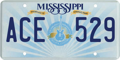 MS license plate ACE529