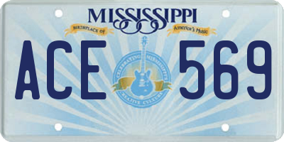 MS license plate ACE569