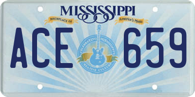 MS license plate ACE659