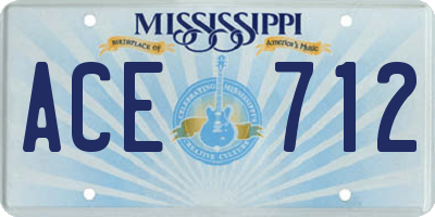 MS license plate ACE712