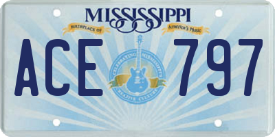 MS license plate ACE797