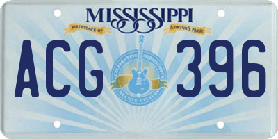MS license plate ACG396