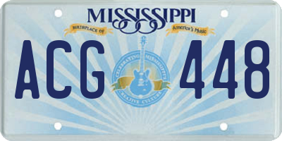 MS license plate ACG448