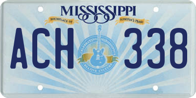 MS license plate ACH338