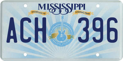 MS license plate ACH396