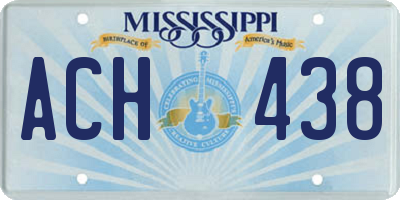 MS license plate ACH438