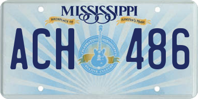 MS license plate ACH486