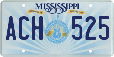 MS license plate ACH525
