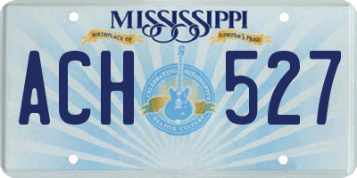 MS license plate ACH527