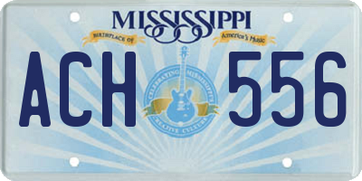 MS license plate ACH556