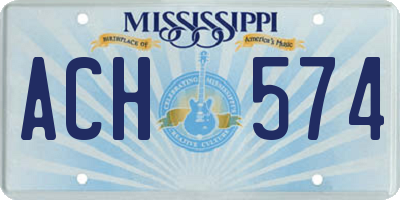 MS license plate ACH574