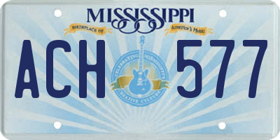 MS license plate ACH577