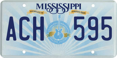 MS license plate ACH595