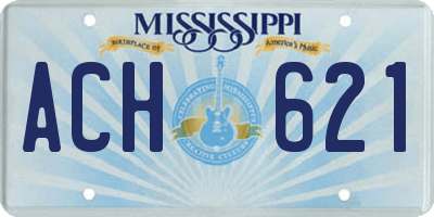 MS license plate ACH621