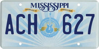 MS license plate ACH627