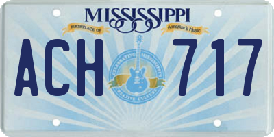 MS license plate ACH717