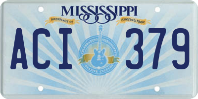 MS license plate ACI379