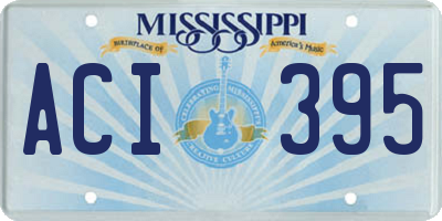 MS license plate ACI395