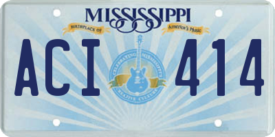 MS license plate ACI414