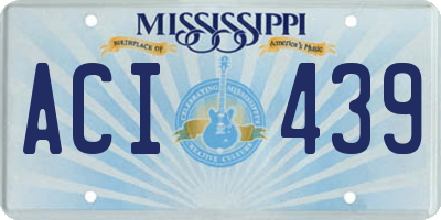 MS license plate ACI439