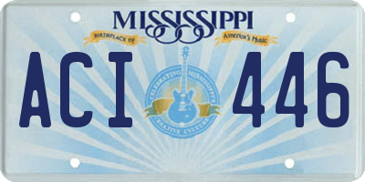 MS license plate ACI446