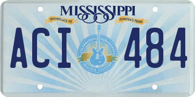 MS license plate ACI484