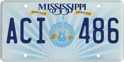 MS license plate ACI486