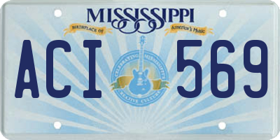 MS license plate ACI569