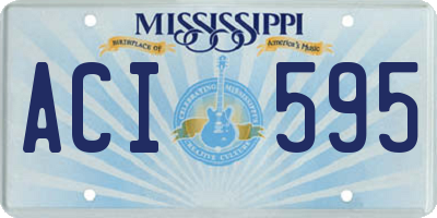 MS license plate ACI595