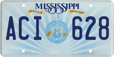 MS license plate ACI628