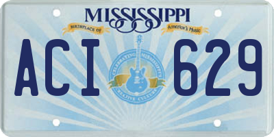 MS license plate ACI629